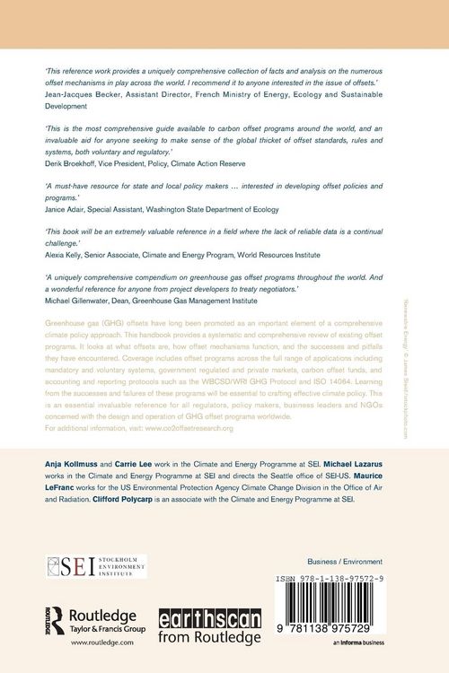 Produktbild: Handbook of Carbon Offset Programs