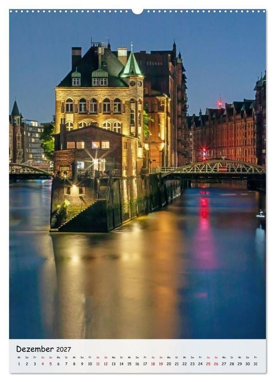 Produktbild: Hamburg - Hanseatische Eleganz (hochwertiger Premium Wandkalender 2027 DIN A2 hoch), Kunstdruck in Hochglanz