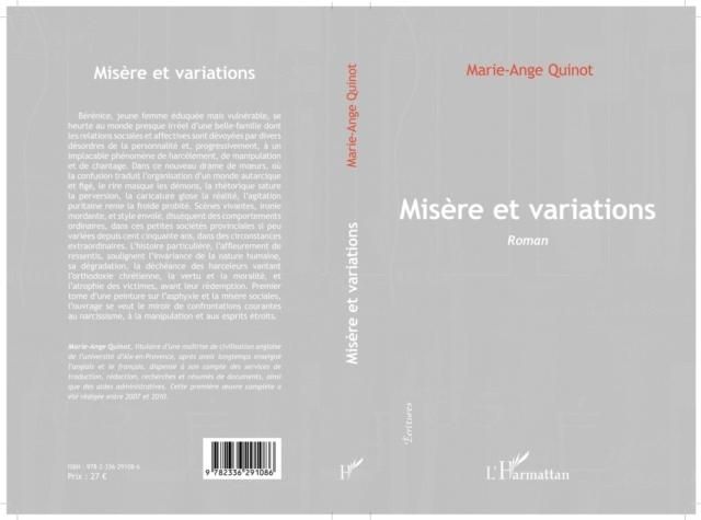 Produktbild: Misere Et Variations - Roman