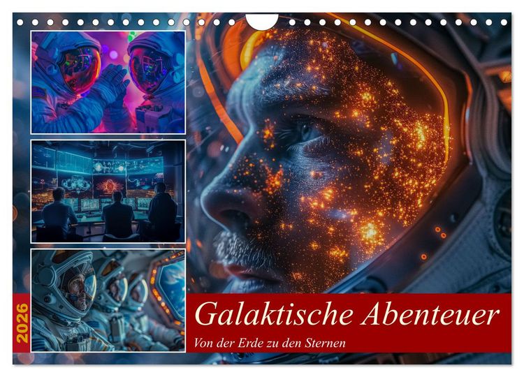Produktbild: Galaktische Abenteuer (Wandkalender 2026 DIN A4 quer), CALVENDO Monatskalender