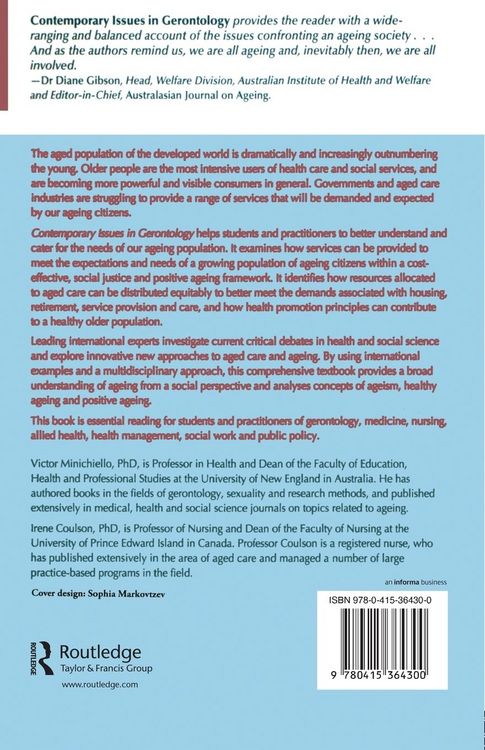 Produktbild: Contemporary Issues in Gerontology