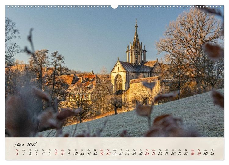Produktbild: Lieblingsorte in und um T&uuml;bingen (hochwertiger Premium Wandkalender 2026 DIN A2 quer), Kunstdruck in Hochglanz