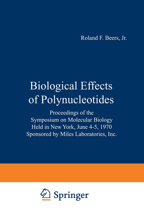 Produktbild: Biological Effects of Polynucleotides