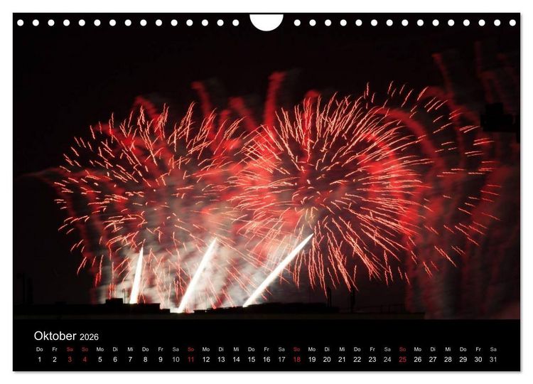 Produktbild: Feuerwerk (Wandkalender 2026 DIN A4 quer), CALVENDO Monatskalender