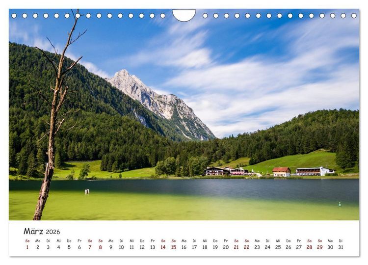 Produktbild: Einzigartige Seen in Bayern (Wandkalender 2026 DIN A4 quer), CALVENDO Monatskalender