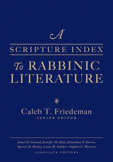 Produktbild: A Scripture Index to Rabbinic Literature