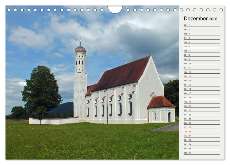 Produktbild: Schwangauer Momente (Wandkalender 2026 DIN A4 quer), CALVENDO Monatskalender