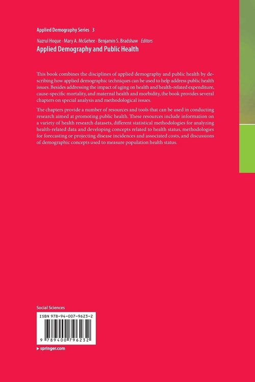 Produktbild: Applied Demography and Public Health