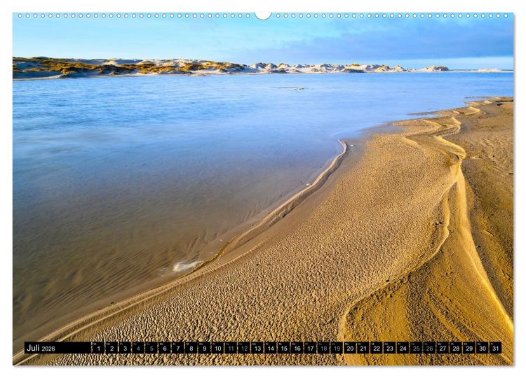 Produktbild: Einzigartige Strandansichten auf Amrum (hochwertiger Premium Wandkalender 2026 DIN A2 quer), Kunstdruck in Hochglanz