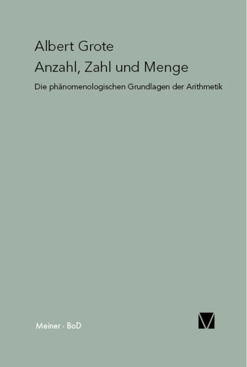 Bild vom Artikel Anzahl, Zahl und Menge vom Autor Albert Grote