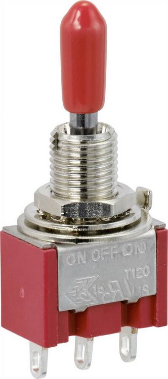 Produktbild: TRU COMPONENTS TC-9353988 Wippschalter 250 V/AC 3A 1 x Ein/Aus/(Ein) rastend/0/tastend 1St.