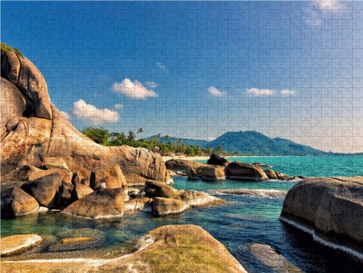 Produktbild: CALVENDO Puzzle Lamai Beach - Koh Samui 1000 Teile Lege-Gr&ouml;&szlig;e 64 x 48 cm Foto-Puzzle Bild von Stefan Becker