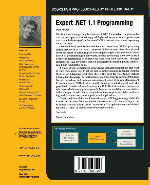 Produktbild: Expert .NET 1.1 Programming