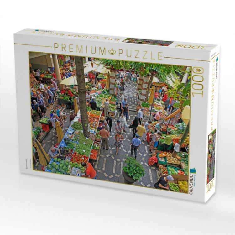 Produktbild: CALVENDO Puzzle Bauernmarkt | 1000 Teile Lege-Gr&ouml;&szlig;e 64x48cm Foto-Puzzle f&uuml;r gl&uuml;ckliche Stunden
