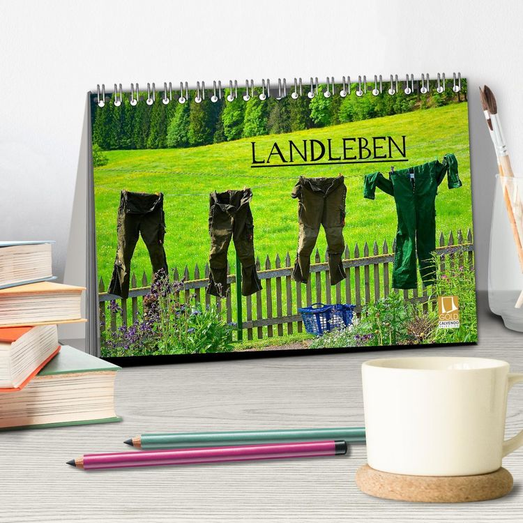 Produktbild: Landleben (Tischkalender 2026 DIN A5 quer), CALVENDO Monatskalender