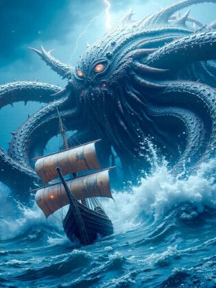 Produktbild: CALVENDO Puzzle Kraken, gigantischer Tintenfisch mit Tentakeln | 1000 Teile Lege-Gr&ouml;&szlig;e 64x48cm Foto-Puzzle f&uuml;r gl&uuml;ckliche Stunden