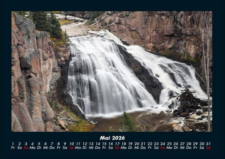 Produktbild: Wasserf&auml;lle 2026 Fotokalender DIN A4