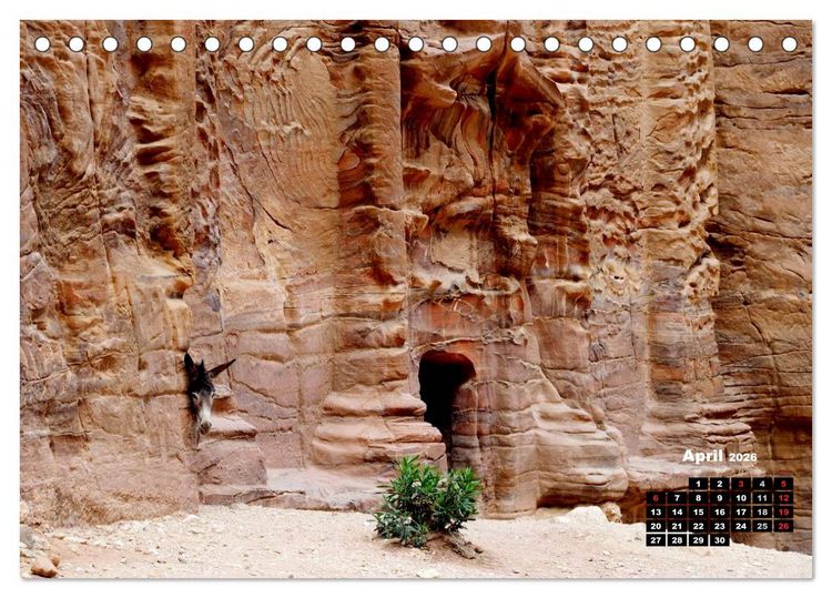 Produktbild: Petra - Felsenstadt in der W&uuml;ste (Tischkalender 2026 DIN A5 quer), CALVENDO Monatskalender