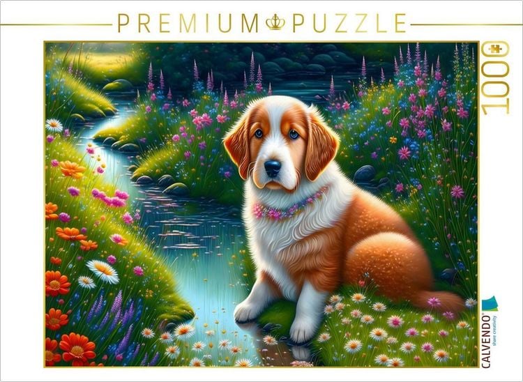 Produktbild: CALVENDO Puzzle Knuffiger Hund | 1000 Teile Lege-Gr&ouml;&szlig;e 64x48cm Foto-Puzzle f&uuml;r gl&uuml;ckliche Stunden