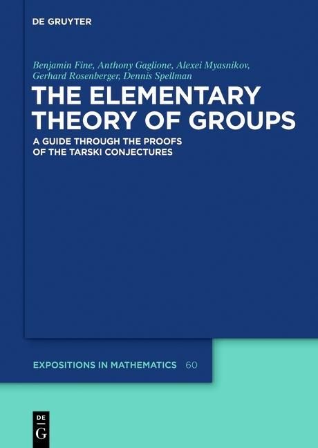 Produktbild: The Elementary Theory of Groups