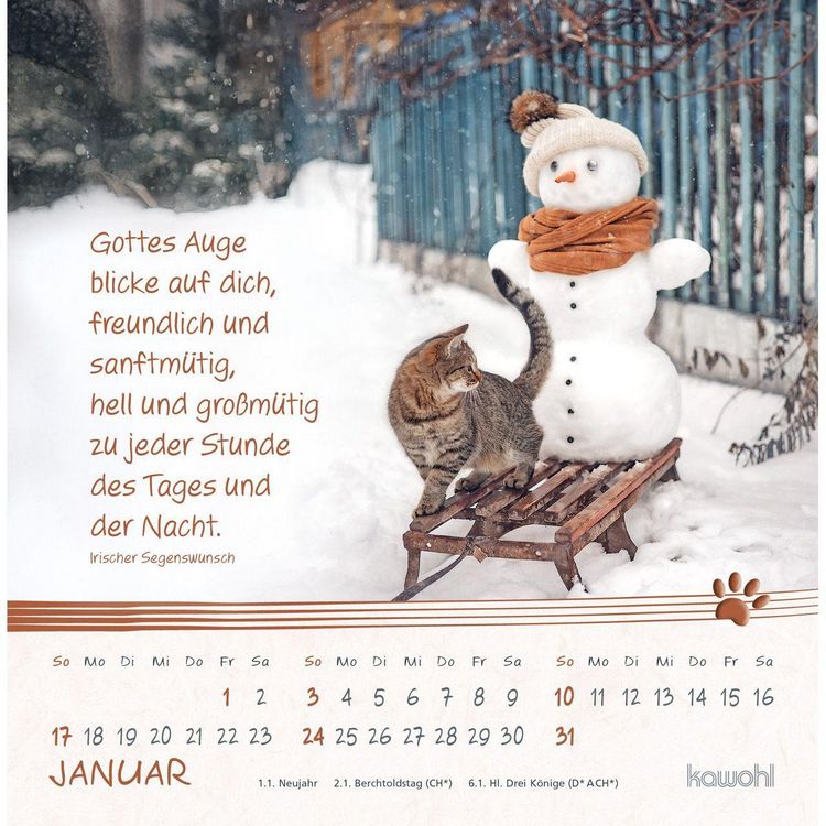 Produktbild: Kleine Katzen-Tatzen 2027