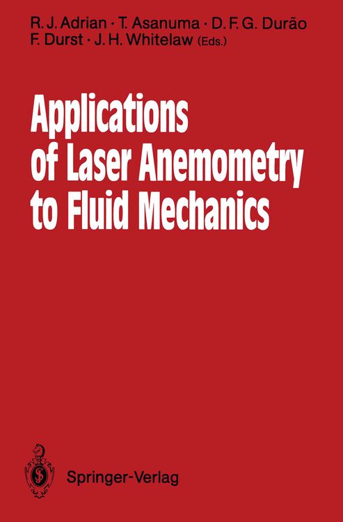 Produktbild: Applications of Laser Anemometry to Fluid Mechanics