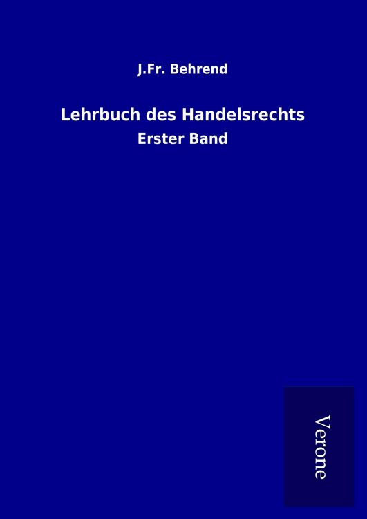 Produktbild: Lehrbuch des Handelsrechts