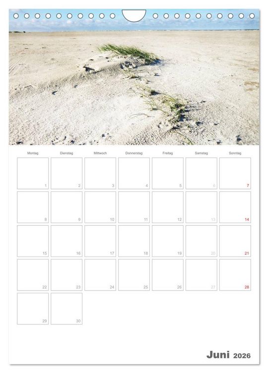 Produktbild: D&auml;nemarks Westk&uuml;ste (Wandkalender 2026 DIN A4 hoch), CALVENDO Monatskalender