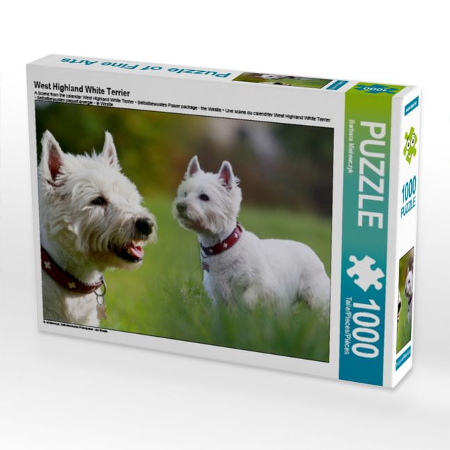 Produktbild: CALVENDO Puzzle West Highland White Terrier | 1000 Teile Lege-Gr&ouml;&szlig;e 64x48cm Foto-Puzzle f&uuml;r gl&uuml;ckliche Stunden