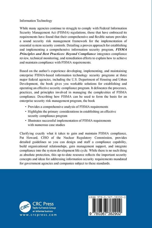 Produktbild: FISMA Principles and Best Practices