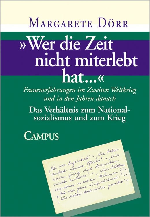Produktbild: Wer die Zeit nicht miterlebt hat...