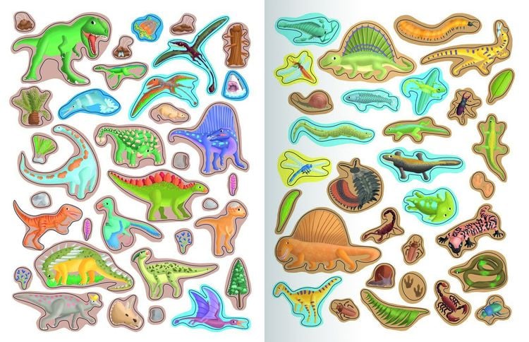Produktbild: Mein gro&szlig;es Stickerbuch Dinosaurier & Urzeit