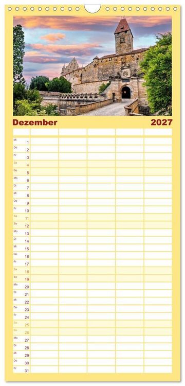 Produktbild: Familienplaner 2027 - Coburg - Veste, Markt & mehr mit 5 Spalten (Wandkalender, 21 x 45 cm) CALVENDO