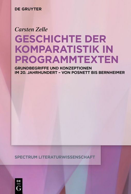 Produktbild: Geschichte der Komparatistik in Programmtexten