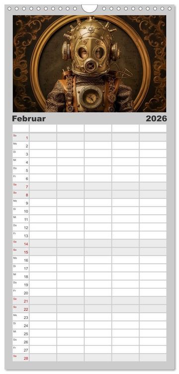 Produktbild: Familienplaner 2026 - Astronauten Outfits mit 5 Spalten (Wandkalender, 21 x 45 cm) CALVENDO