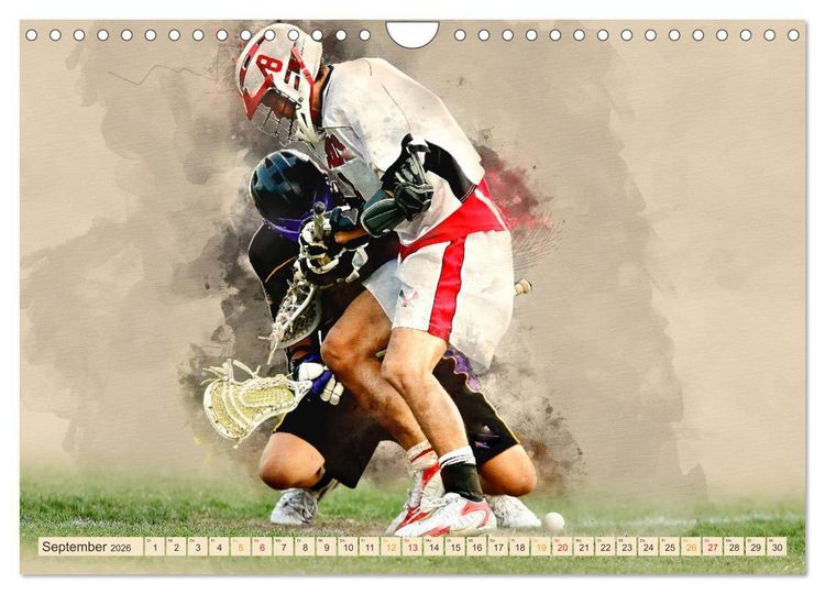 Produktbild: Ich liebe Lacrosse (Wandkalender 2026 DIN A4 quer), CALVENDO Monatskalender