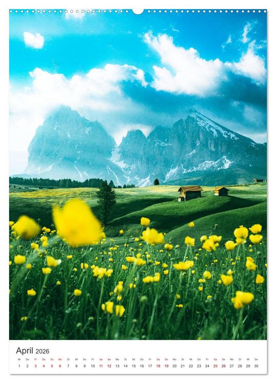 Produktbild: Italien - Von den Alpen bis zum Mittelmeer. (hochwertiger Premium Wandkalender 2026 DIN A2 hoch), Kunstdruck in Hochglanz