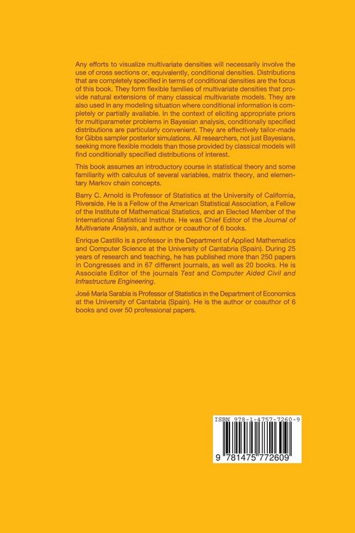 Produktbild: Conditional Specification of Statistical Models