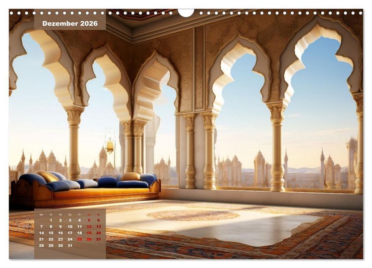 Produktbild: Exotische Pal&auml;ste (Wandkalender 2026 DIN A3 quer), CALVENDO Monatskalender
