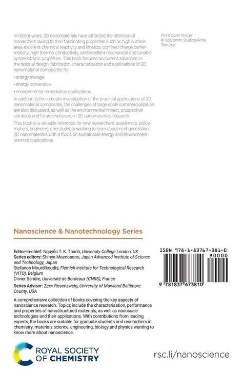 Produktbild: Next-generation 2D Nanomaterials for Sustainable Energy and Environment-oriented Applications