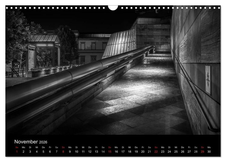 Produktbild: Stuttgart bei Nacht (Wandkalender 2026 DIN A3 quer), CALVENDO Monatskalender