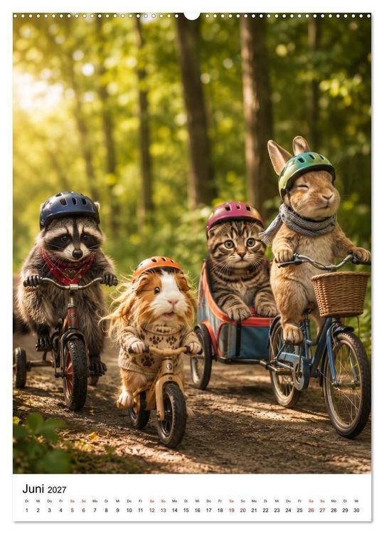 Produktbild: Cozy Friends - Kleine Kuschelhelden (Wandkalender 2027 DIN A2 hoch), CALVENDO Monatskalender