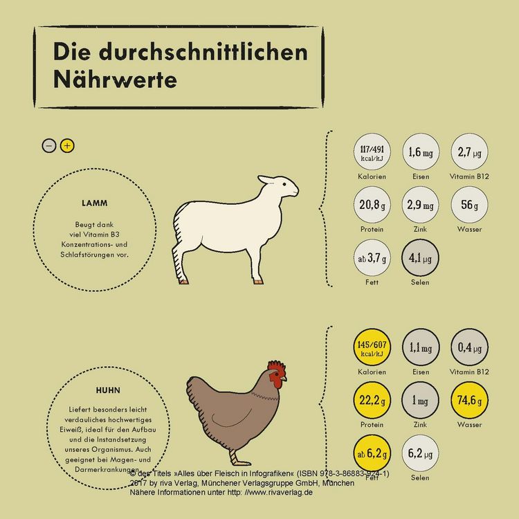 Produktbild: Alles &uuml;ber Fleisch in Infografiken