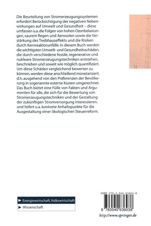 Produktbild: Umwelt- und Gesundheitssch&auml;den durch die Stromerzeugung