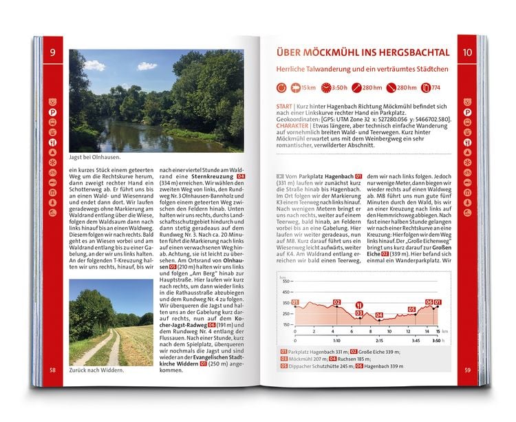 Produktbild: KOMPASS Wanderf&uuml;hrer Hohenlohe, Mainhardter Wald, L&ouml;wensteiner und Ellwanger Berge, 55 Touren