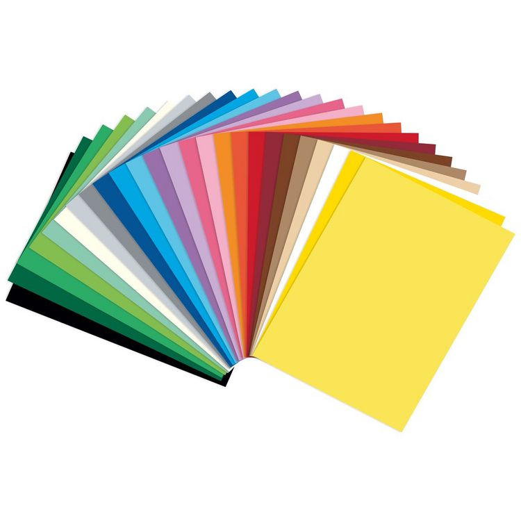 Produktbild: Folia Fotokarton 300g/m&sup2;, 25x35cm, 25 Bogen, farbig sortiert