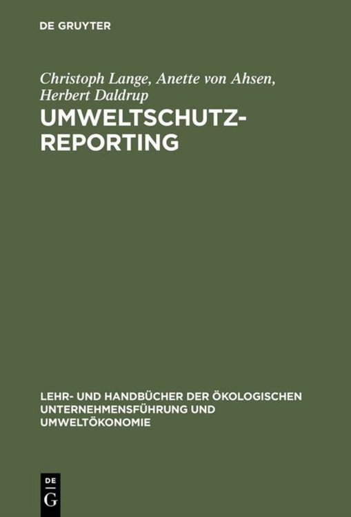 Produktbild: Umweltschutz-Reporting