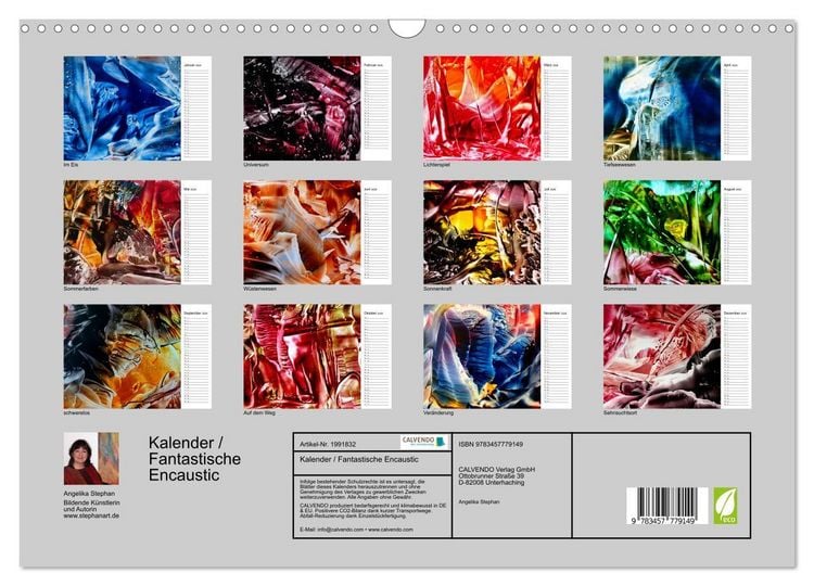 Produktbild: Kalender / Fantastische Encaustic (Wandkalender 2026 DIN A3 quer), CALVENDO Monatskalender