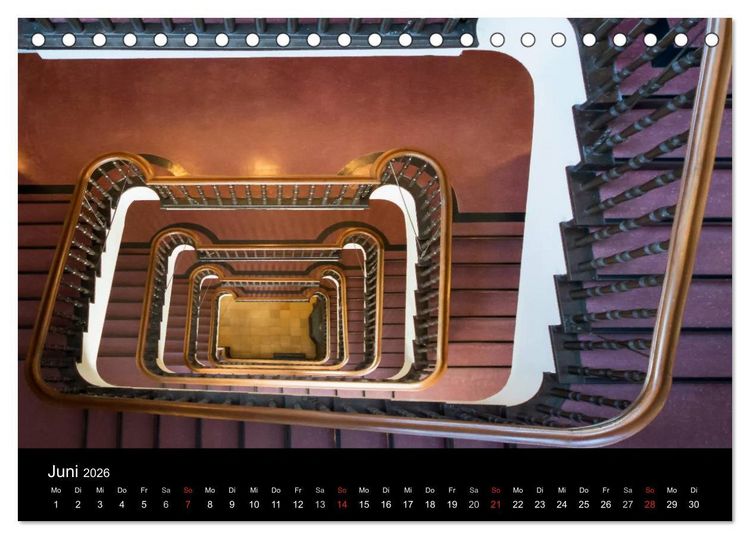Produktbild: Faszination Treppen (Tischkalender 2026 DIN A5 quer), CALVENDO Monatskalender