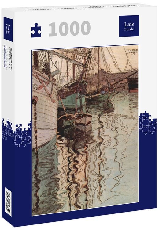 Produktbild: Lais Puzzle Egon Schiele - Segelschiffe im wellenbewegtem Wasser (Der Hafen von Triest) 1000 Teile